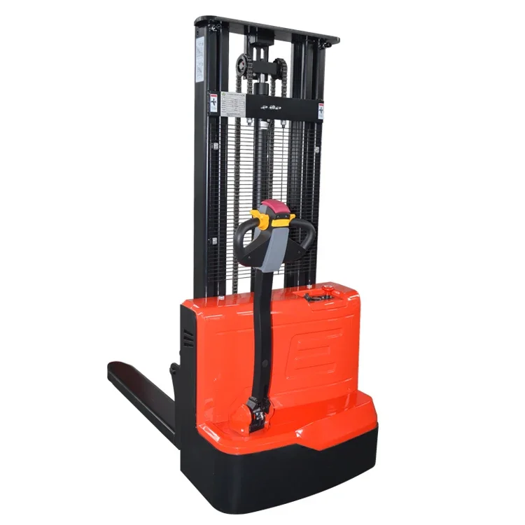 Full Electric Reach Power Portable Platform Self Load Lift Pallet Forklift Truck Stacker Ac Walkie Lithium Series 2t