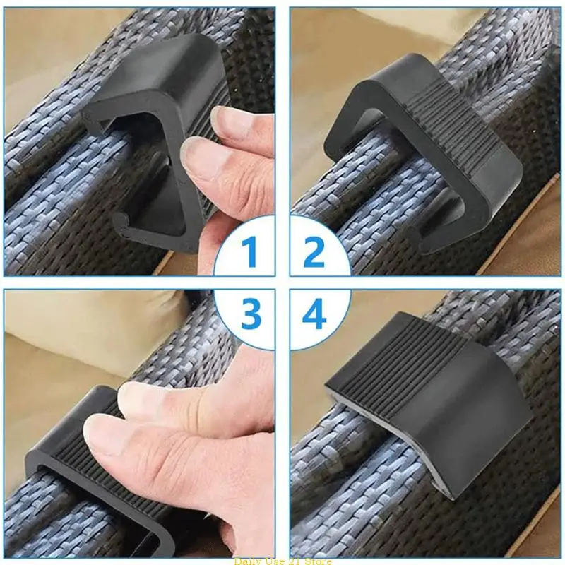 

Garden Furniture Connectors Anti Deformed Rattan Furniture Clips 8pcs Outdoor Sofa Plastic Clamps Wicker Chair Fasteners