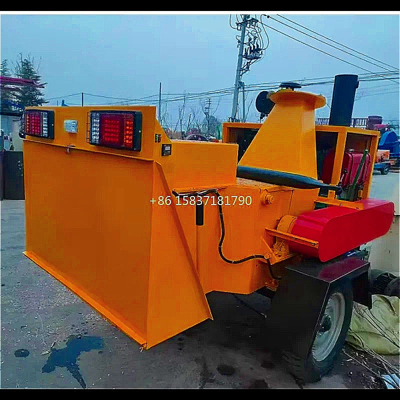 China Wood Chipper Low Cost Forestry Sawdust Crushing Shredder Tree Branch Feeding Wood Chipper Crushing Shredder for Poland
