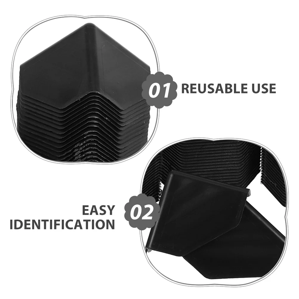 100Pcs Corner Protector Plastic 60Mm Multi-Use Carton Packing Guards Three-Sided Coverage for Safe Transport and Storage