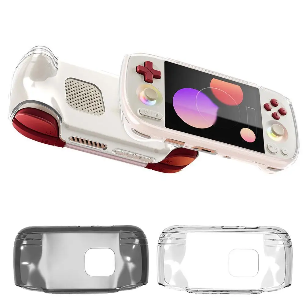 1/2PC Transparente Handheld-Spielkonsolenhülle aus TPU, weiche Schutzhülle, ergonomische Anti-Rutsch-Gehäusehülle für AYANEO Pocket AIR Mini