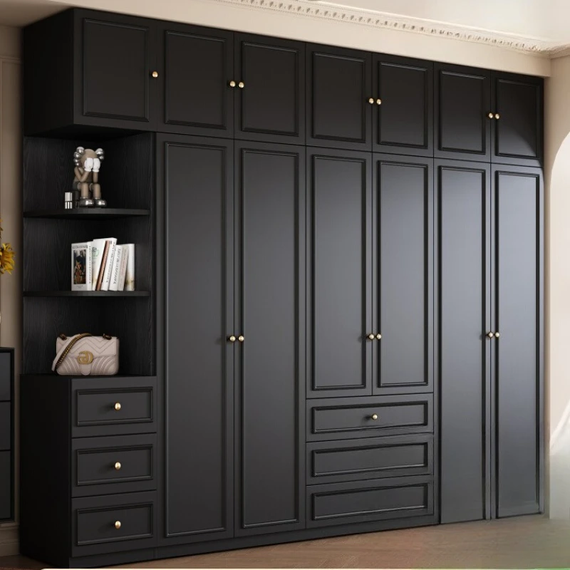 

European Multifunction Wardrobe Storage Drawer Black Closet Wardrobe Room Organization Quarda Roupas Para Quarto Salon Furniture