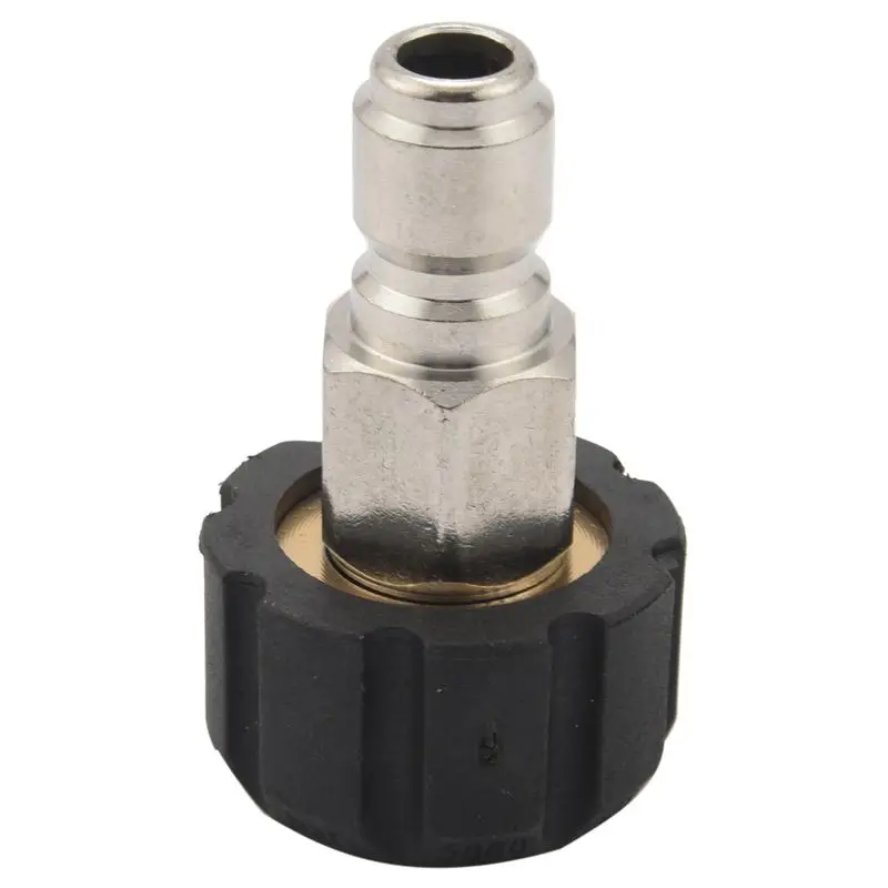 A48P-16X Pressure Washer Adapter Set, Quick Connect Kit, Metric M22 15Mm Female Swivel To M22 Male Fitting, 5000 Psi