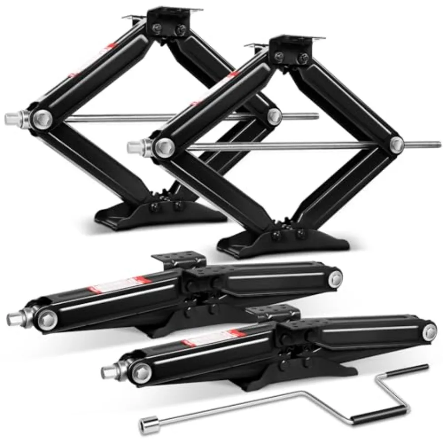 

Домкраты-ножницы 2,5 тонны, 4 шт., для автодомов, стабилизирующие, выравнивающие, с рукояткой, сверхмощные, для путешествий