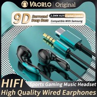 Type C Wired Earphone For Samsung Galaxy S24 S23 S22 Ultra USB-C Headphones A53 A52 A34 A54 Note 20 10 3.5mm Jack Earbud Headset