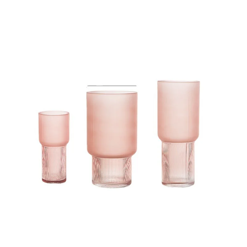 Imagem -05 - Vaso de Vidro de Vento Simples Criativo Nordic Ins Modelo Rosa Fosco Ornamentos Decorativos para Sala de Estar