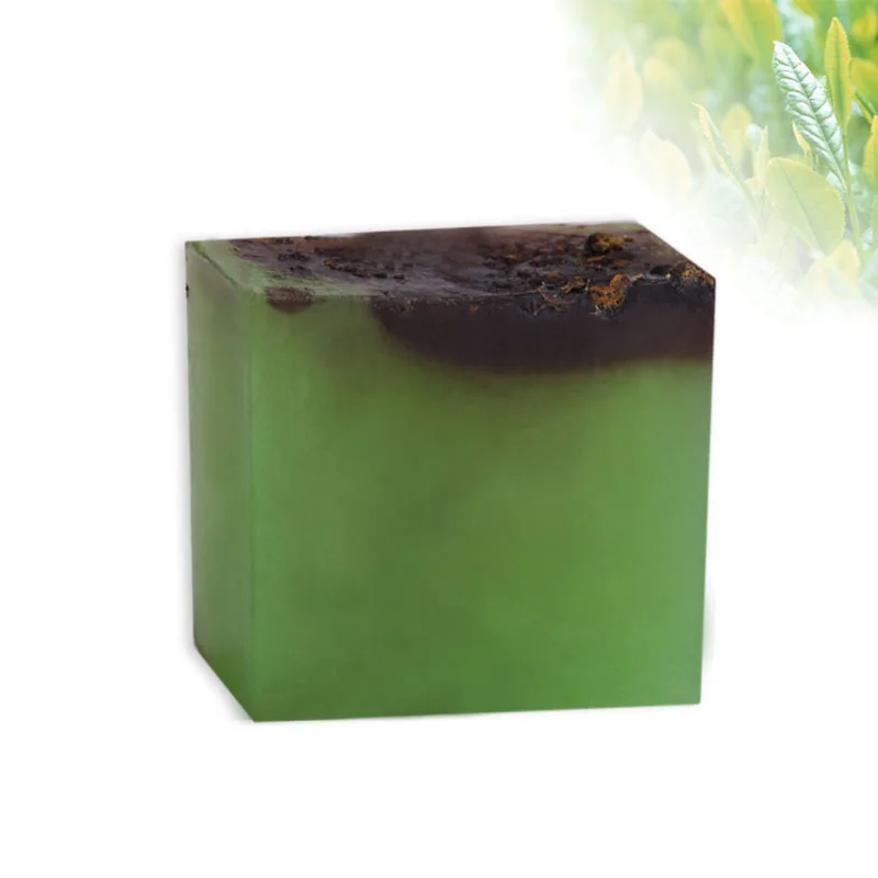 Plant Tea Tree Transparent Belt Flower Handmade Ease Hydrating Cleansing Bath Soap