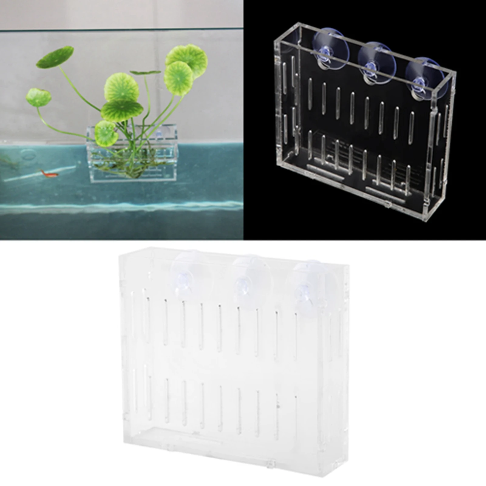 

Aquarium Plant Water Grass Cup Landscape Plants Cultivation Basin Cup with Suction Cups