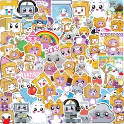 10/50PCS Cute Lankybox Cartoon Stickers DIY Motorcycle Travel Luggage Phone Guitar Fridge Laptop Funny Sticker Kid Toy Gift