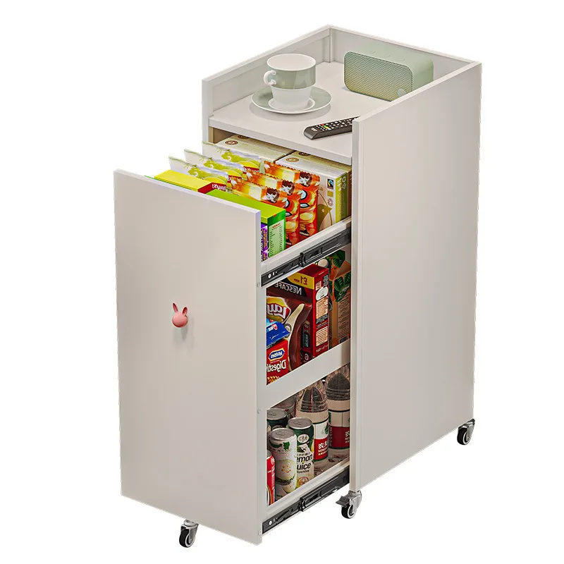 Bedside table Household bedroom Small simple modern bedside table Movable crevice rack width 40cm locker