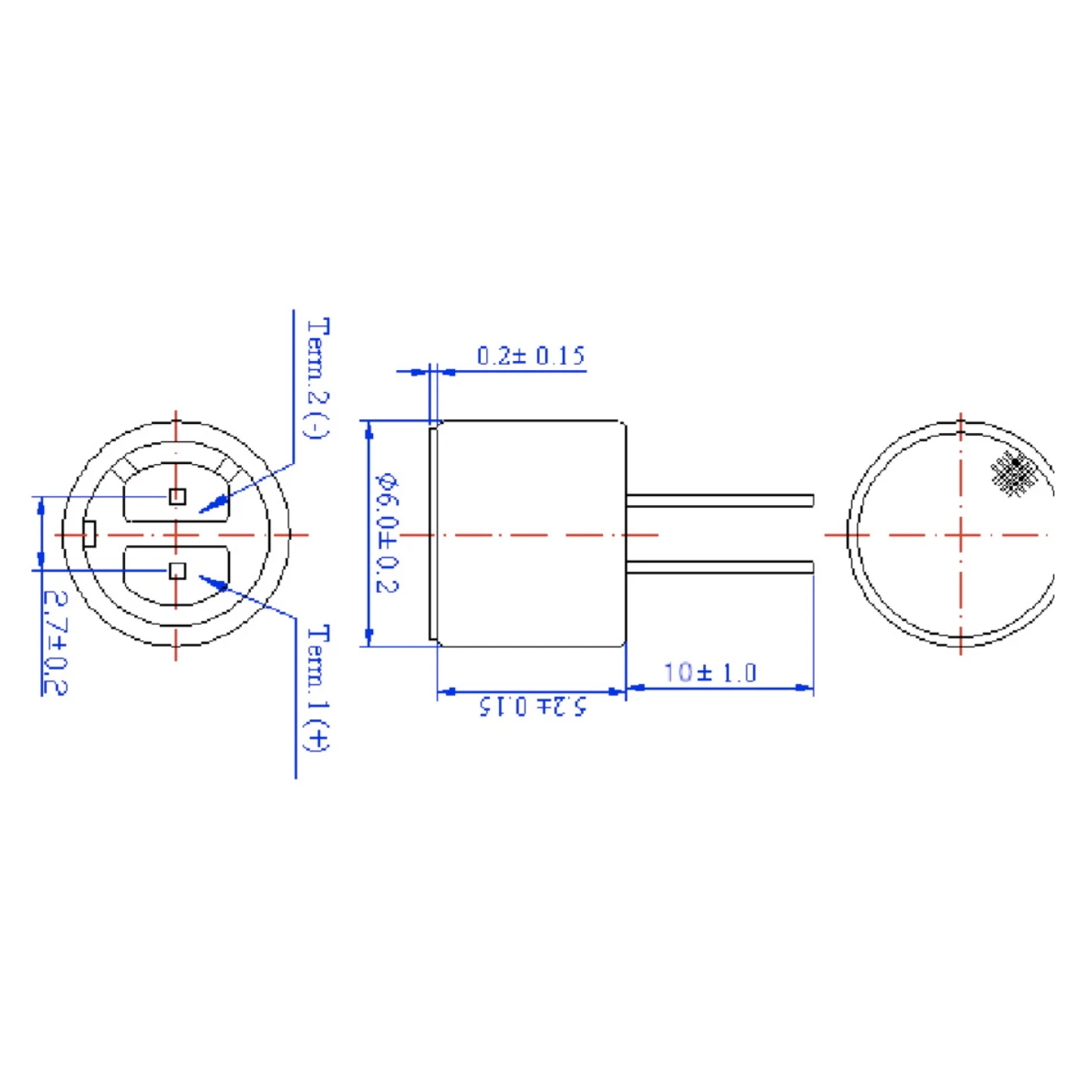 1,000 Pcs 6050P Electret Condenser Microphone 6X5Mm High Sensitivity Omnidirectional Mic with 10mm Pin for Audio