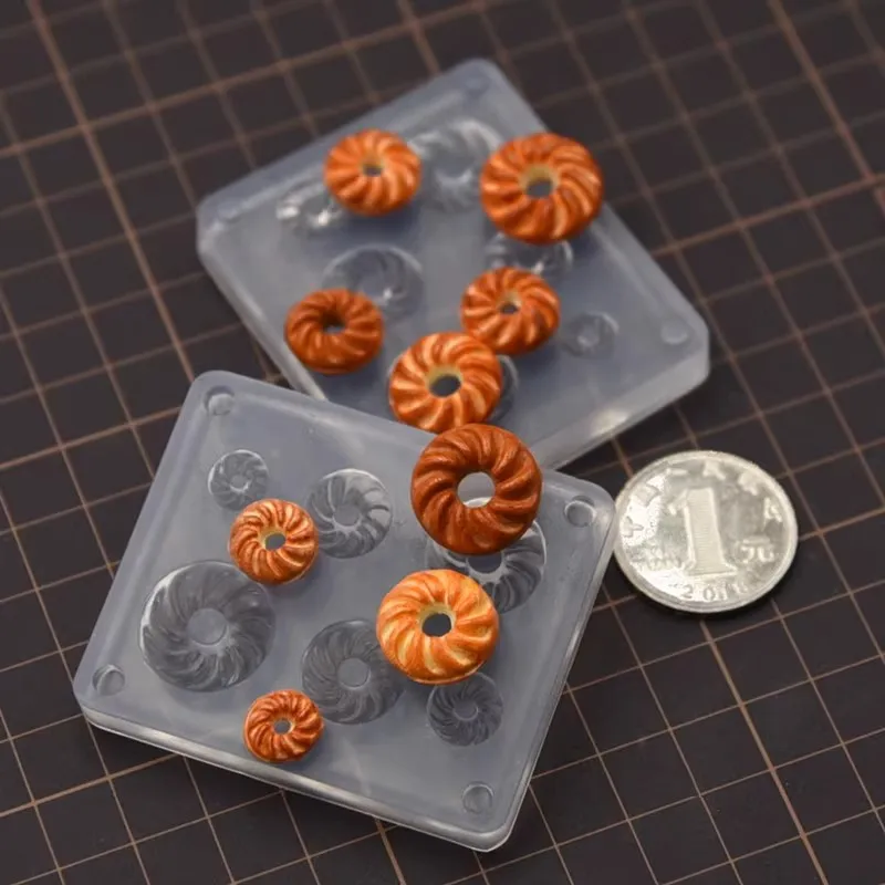 

Mini Donut Silicone Molds Pottery Clay Doll Dessert Decoration DIY Tools