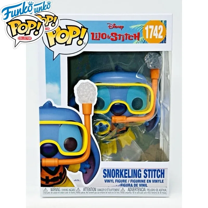 Funko Pop! Lilo & Stitch Figures: Stitch with Mood Chart, Snorkeling Bedtime Action Figure for Gift Collectible Ornaments