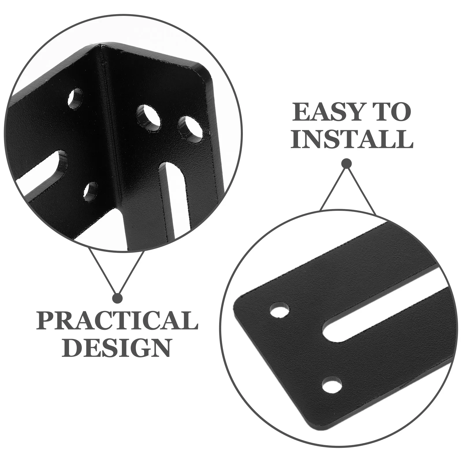 

Heavy Duty Shelf Brackets Wall Mounted Support Household Triangular Design Sturdy Steel Material Easy Install Kitchen Bathroom