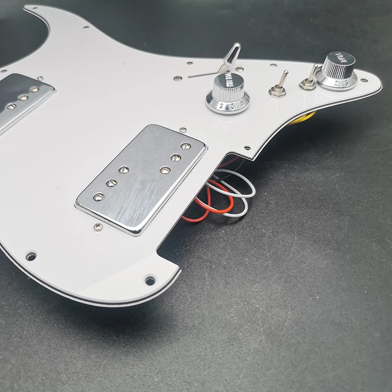 Brass  HH Cover Two Humbucker Coil Spliting Pickguard Electric Guitar Pickguard LP Style Humbucker Loaded Prewired Scratchplate