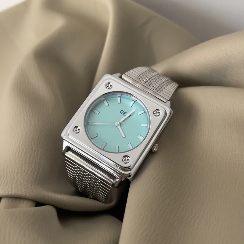 

Elegant Women'S Wristwatch New Style Fashionable Silver Square Watch For Women Perfect For Exams A HighEnd Selection Of Watches.