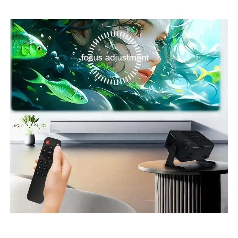 

Мини-проектор A32, оснащенный Android 11, Dual Wifi6, Bluetooth 5.0, яркостью 150 Ansi, поддержкой Native 1080P, разрешением 3840*2160 4K UHD, декодированием 4K, автоматической коррекцией трапецеидальных искажений HD, 180° ° Портативный проектор для домаш