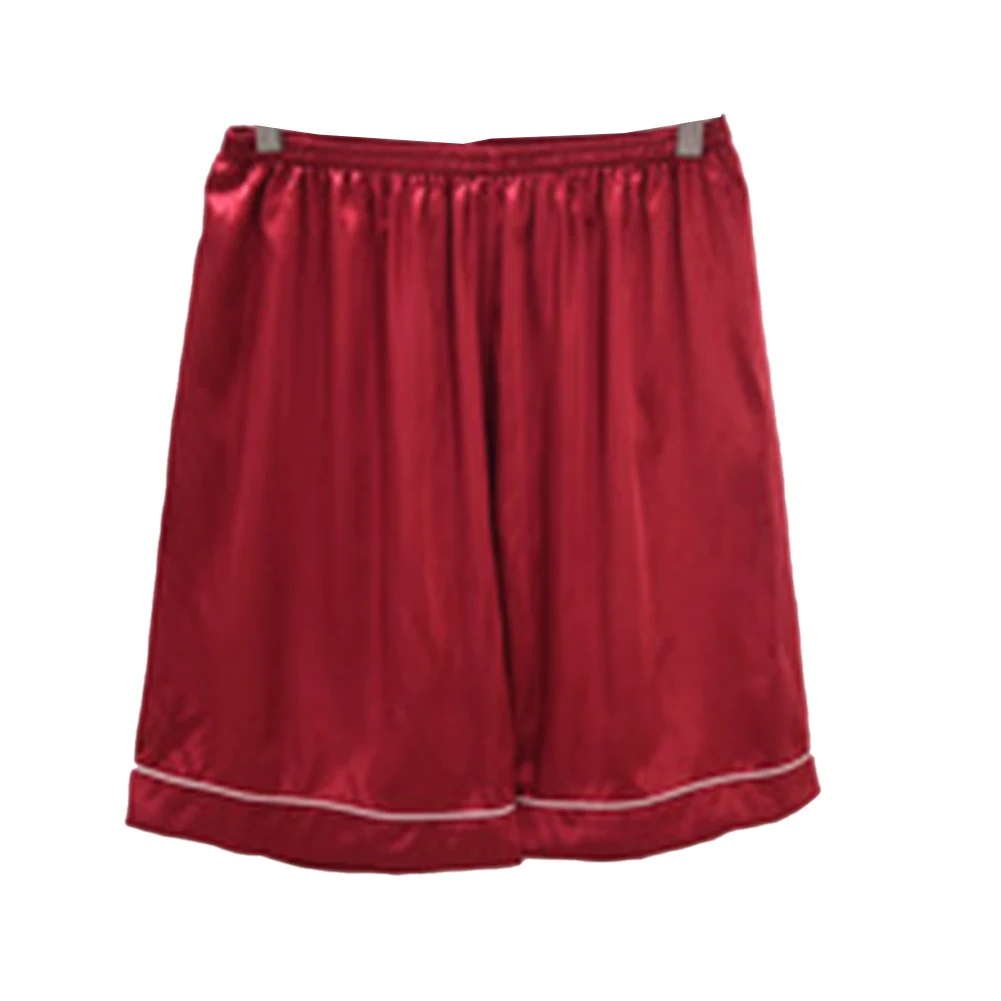 Comfortable Nightwear For Men Nightwear Loose Fit Pants L Red Men Pajamas 95 Polyester Solid Color Brand New Condition