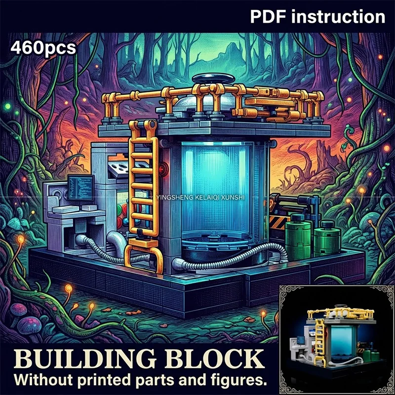 

Stranger DIY Future Space Station Laboratory Scene Construction Set Building Bricks Toy