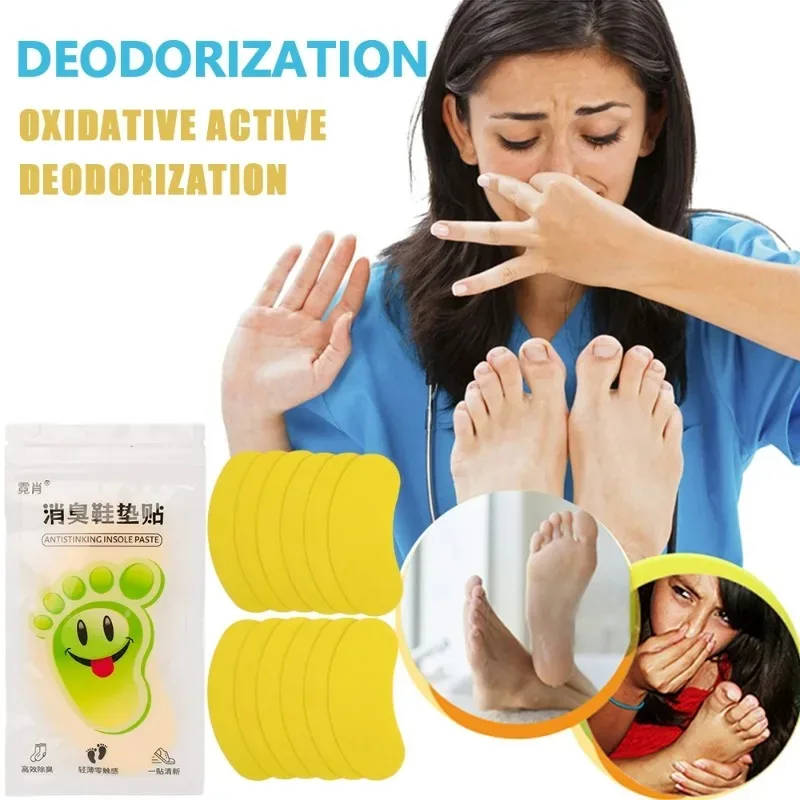 Pegatina desodorante para zapatos para hombre y mujer, calcomanía desodorante transpirable para uso diario, plantilla de Aroma afrutado fresco,