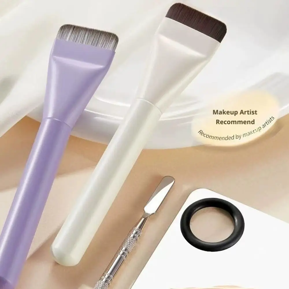 Professionelle Make-up-Tools für nahtlose Grundierung, leichter flacher Foundation-Make-up-Pinsel, dünner, flüssiger, flüssiger Make-up-Pinsel