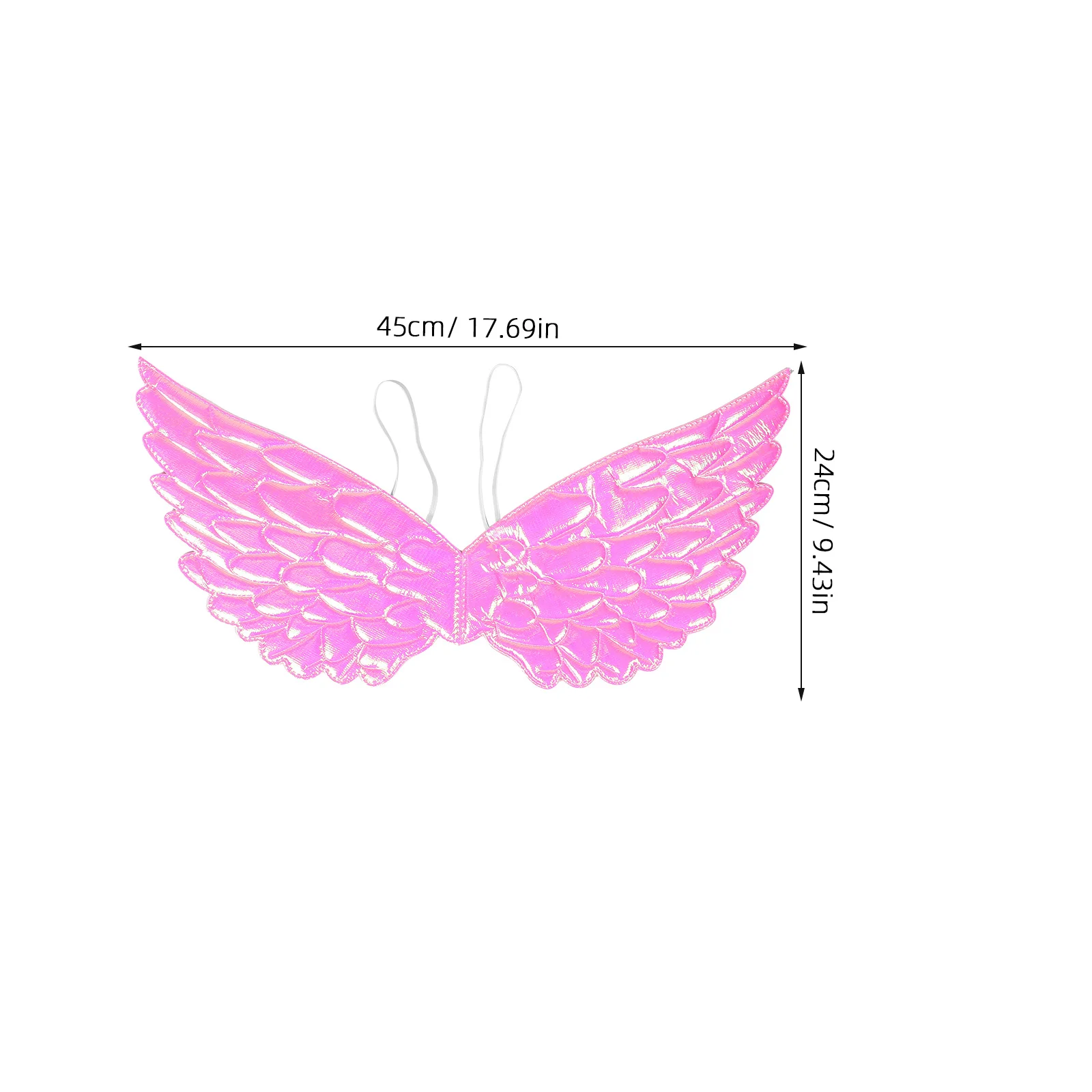 Black Angel Wings For Girls Pink Fairy Costume Party Accessory Halloween Christmas Cosplay Kids Butterfly Wing Set Mardi