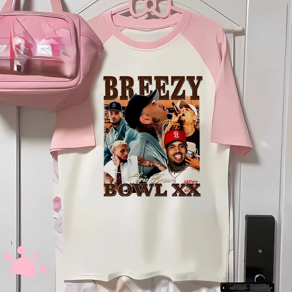 Chris Brown tshirt femme japanese alternative  korean fashion 2000s anime shirt grunge meme aesthetic dollette anime