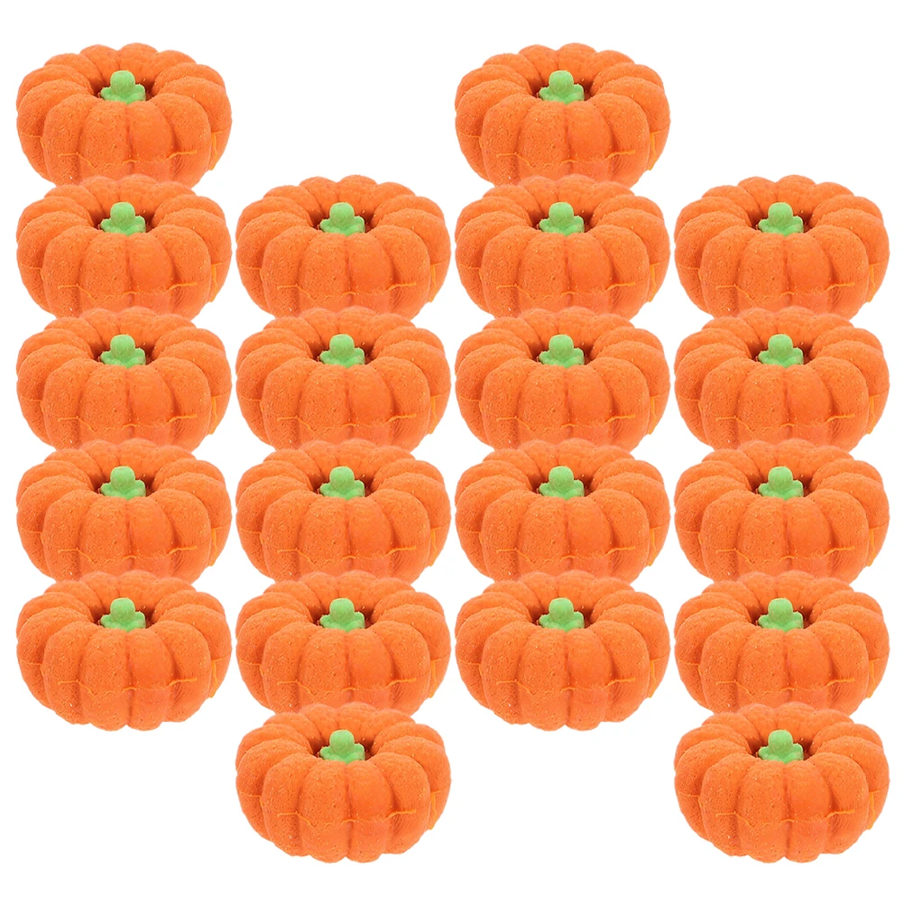 

20 Pcs Mini Pumpkin Cute Erasers Shaped TPR Erasers Cute Cartoon Bulk Gifts Lightweight Sketch Eraser Halloween