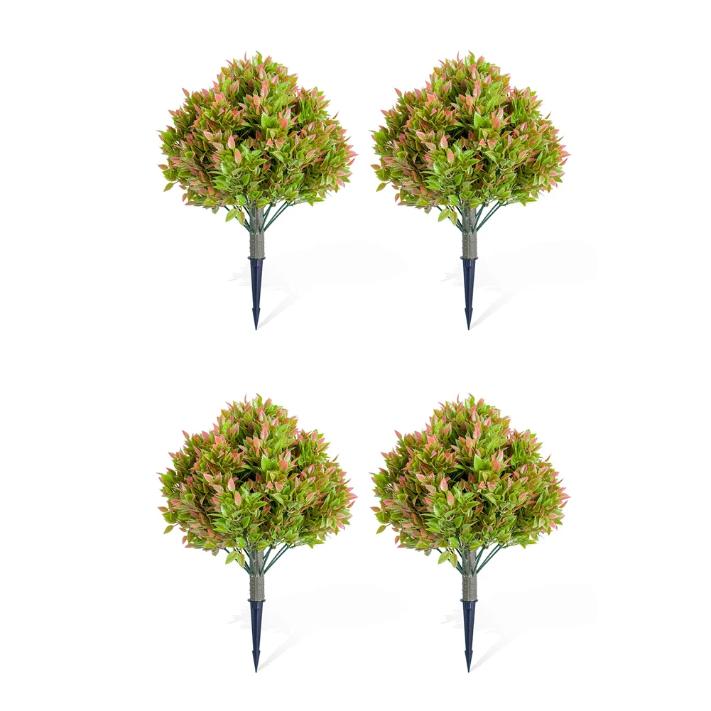 

Artificial Topiary Ball Tree with Metal Ground Spike, Fake Artificial Topiary Tree for Garden Patio Indoor and Outdoor Decor,Eas