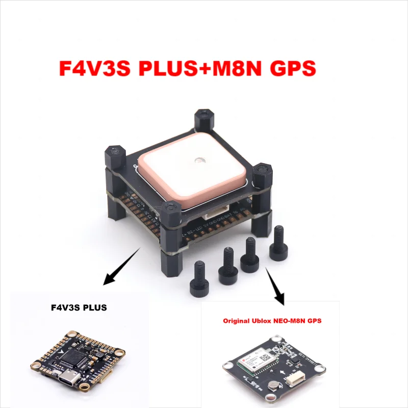 BCUBEM8N GPS-Modul mit QMC5883-Kompass für F4V3S PLUS Flight Control QAV250 220 RC Drone FPV Racing Quadcopter Betaflight INAV