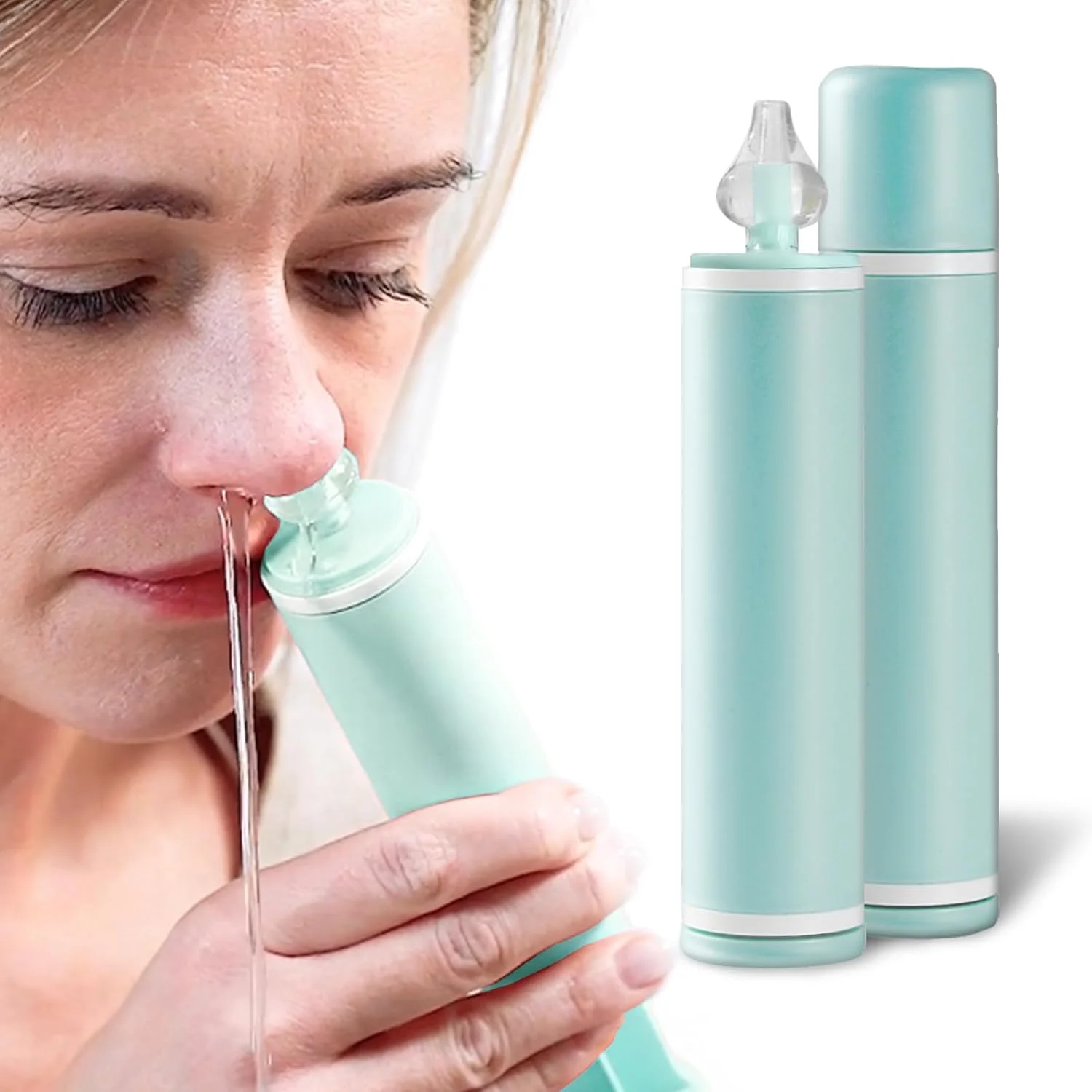 Nasal Aspirator for Baby and Adult - 2Pcs - Nose Syringe Cleaner Nose Wash Cleaner Nasal cleaning for All Age, Portable Manual N