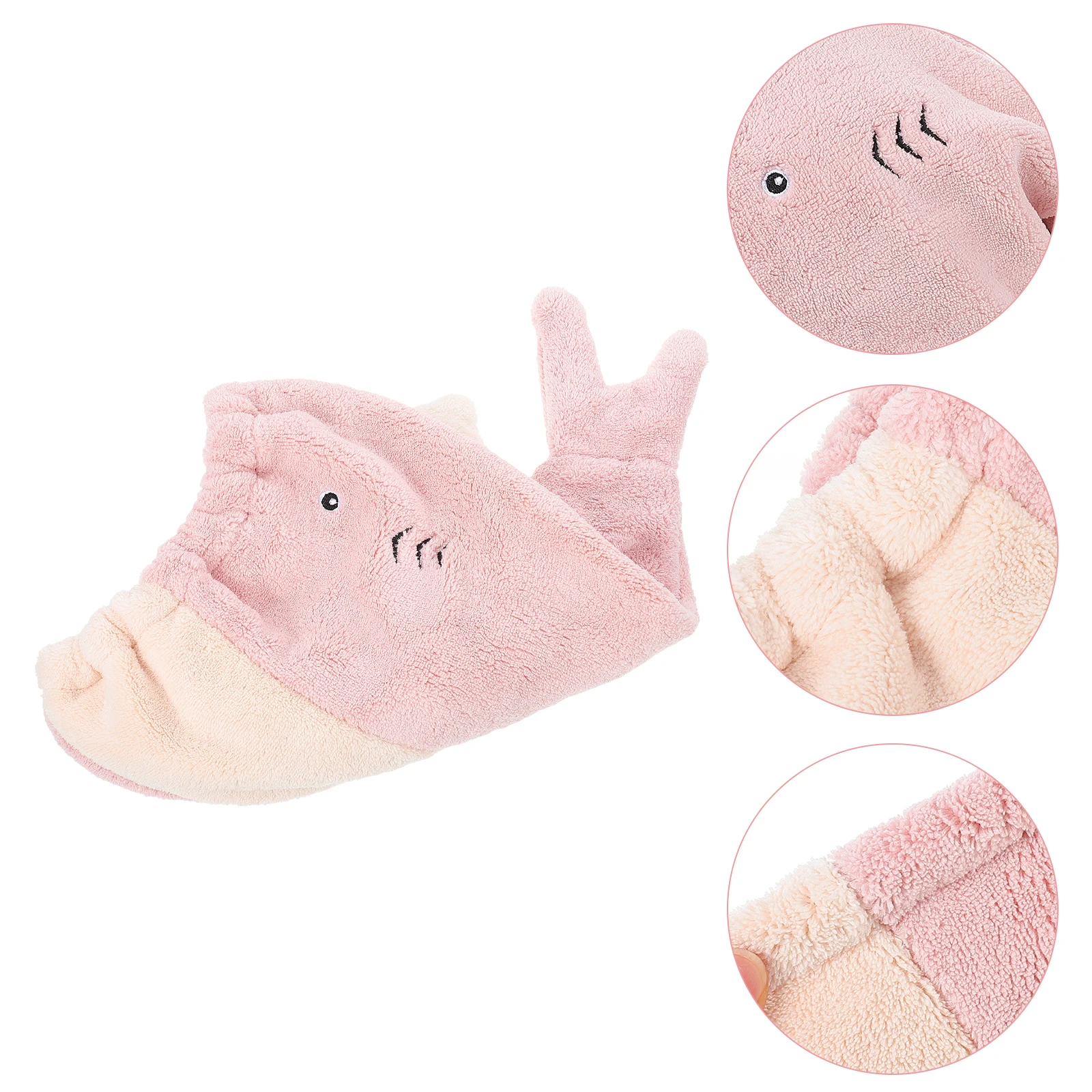 

Quick Dry Water-absorbing Quick-drying Shower Cap Child Hair Coral Fleece Towel