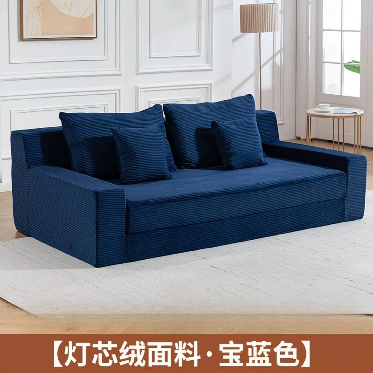Vacuum compression sofa bed living room folding dual-purpose large and small apartment module lazy leisure tatami sofa