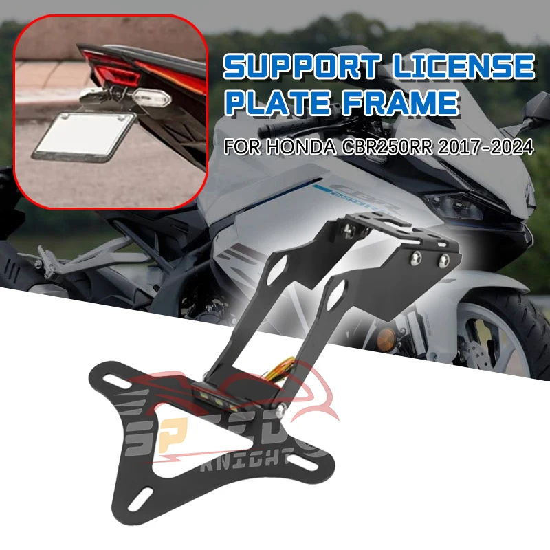 For KAWASAKI Z650 ninja 650 2017-2024 2023 2022 2021 Carbon Steel Tail Tidy Fender Rear Support License Plate Frame Rear Bracket