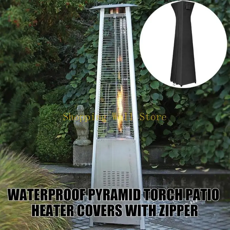 KX4B Weather Resistant Outdoor Heater Cover Protectors for Sun Rain Snow Dust Proof