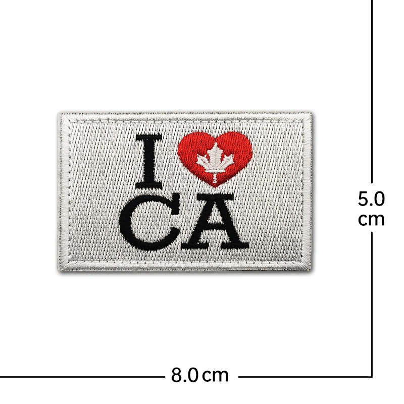 Canada Flag Embroidered Patches maple leaves Canadian Patches Appliques 3D Embroidery Backpack Bag Stickers Hat