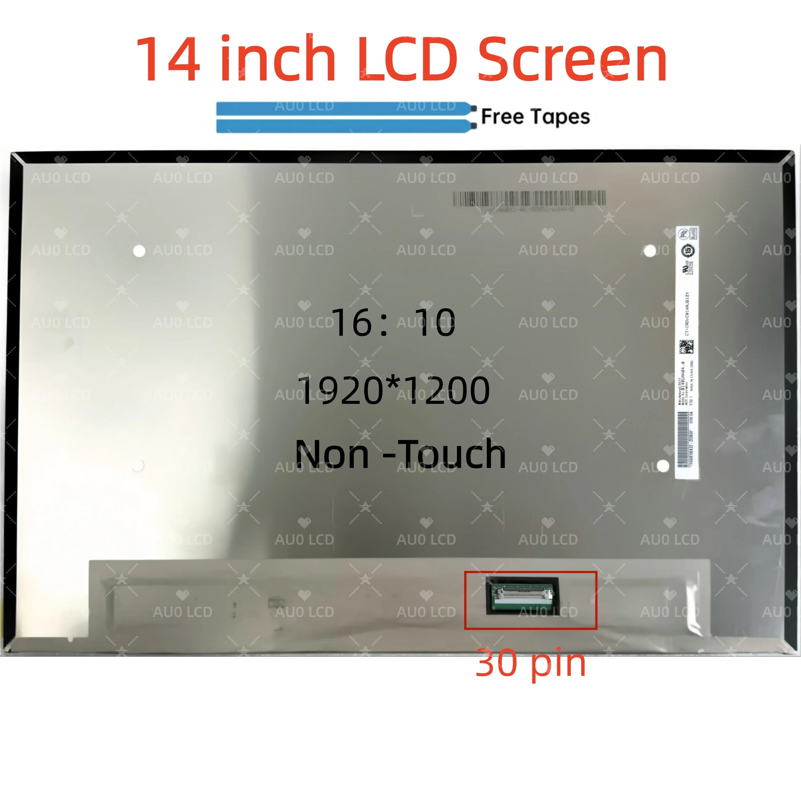 B140UAN04.0 NV140WUM-N41 46 N140JCA-EEK LP140WU1-SPD1 Original NEW 1920*1200 WUXGA IPS EDP 30PINS IPS SCREEN FOR HP