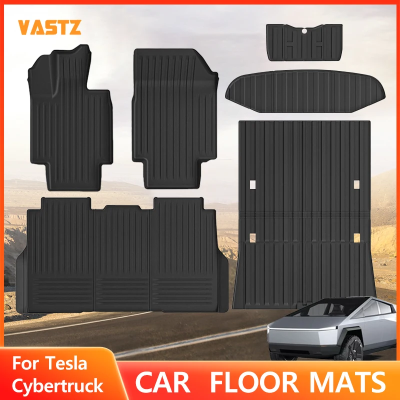 

Trunk Mat For Tesla Cyberturck 2023 2024 Full TPE Heavy-Duty All-weather Floor Mats TPE Cargo Liner Cargo Trunk Accessories