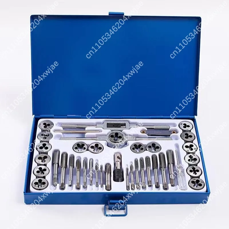 40PCS Thread Repair Tool Kit Tap and Die Set for Cutting Rethreading External Internal Threads
