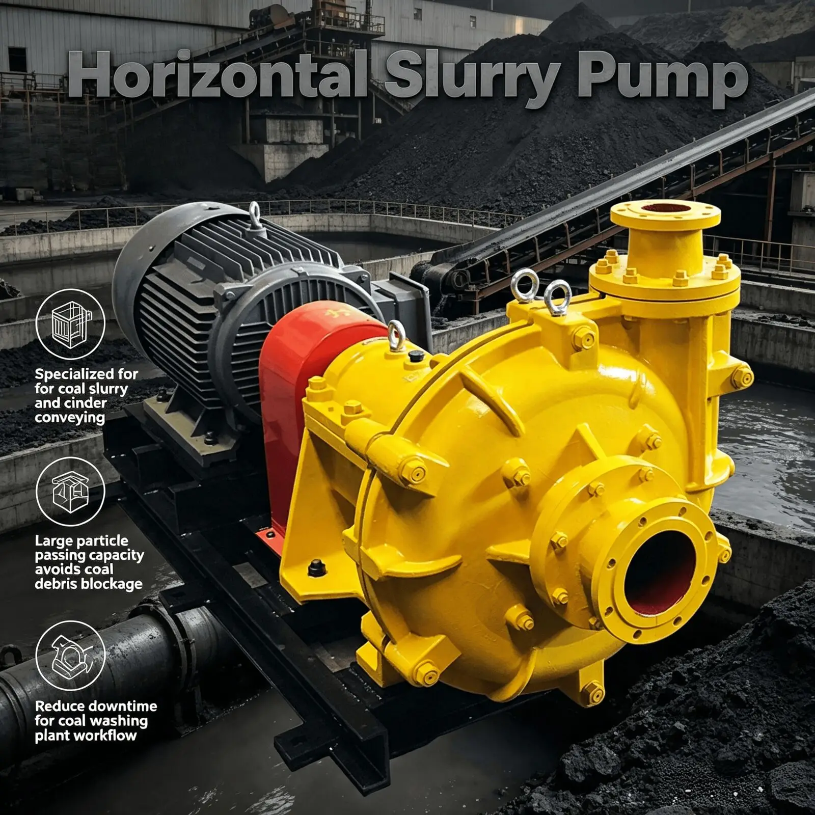 Horizontal river sand and gravel dredging pump, building materials waste recycling and processing machinery
