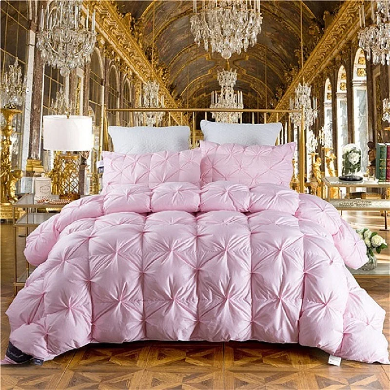 100% Goose Down Duvet 3D Luxury Quilted Comforter Winter Thick Blanket King Queen Size
