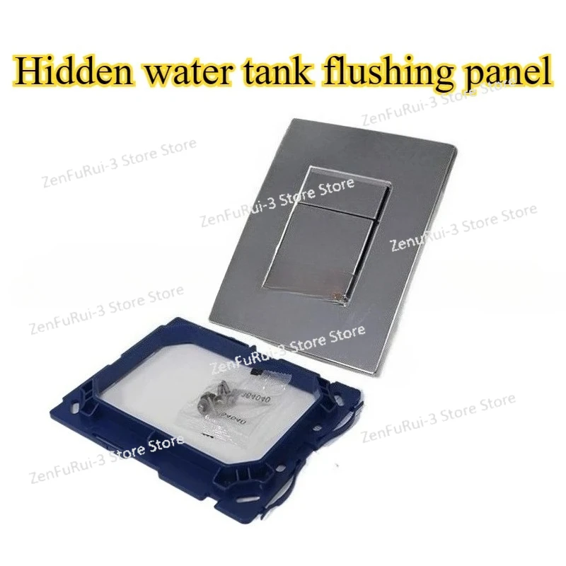 

Compatible with Concealed Water Tank Flushing Panel, Pneumatic Dual Button Wall Mounted Toilet Accessories