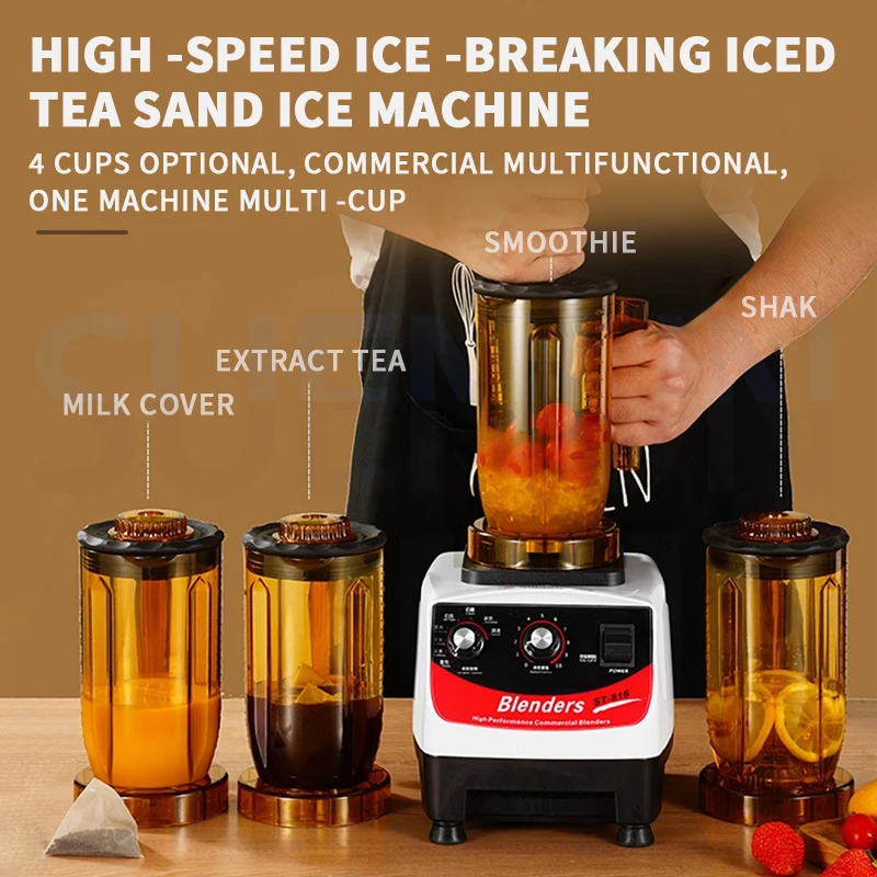 Tea Extraction Machine Commercial Milk Tea Shop Smoothie Maker Juicer Blender 4-in-1 Tea Shop Specific Equipment