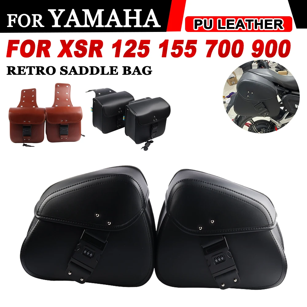 

For YAMAHA XSR125 XSR155 XSR700 XSR900 XSR 155 700 900 Accessories Waterproof Side Bag Luggage Retro Saddle Bag Tool Storage Bag