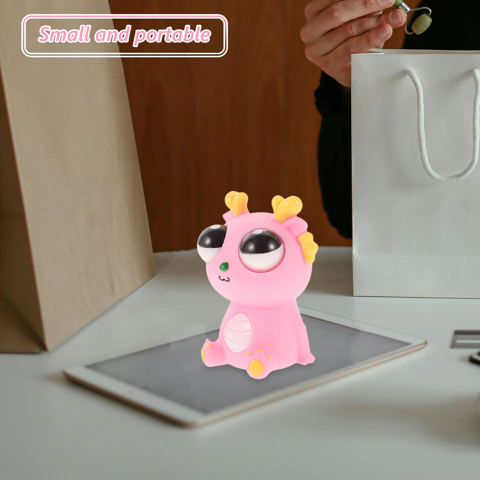 

Funny Staring Dragon Toy Child Eye Popping Squeeze Toys Plastic Donkey