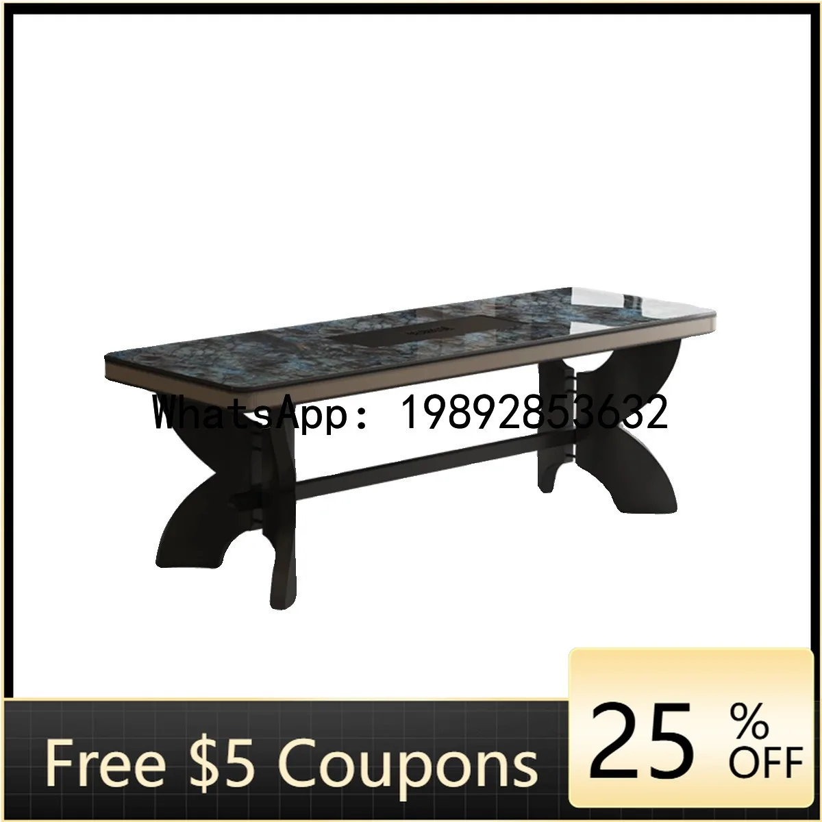 Z2  Marble Tea Table High-End Elegant Sapphire Luxury Stone New Chinese Style Premium Feel Rock Plate Tea Table and Chairs