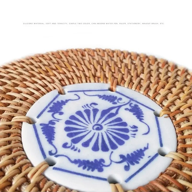 Handwoven Rattan Storage Box with Lid Wicker Tea Food Container Picnic Bread Fruit Cake Basket Kitchen Organizer B