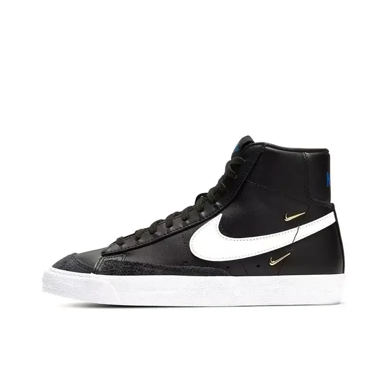 

Nike Blazer Men's and Women's Daily All-in-one Sports Casual Wear Resistant Anti-slip Classic Retro High Top Shoes White Black