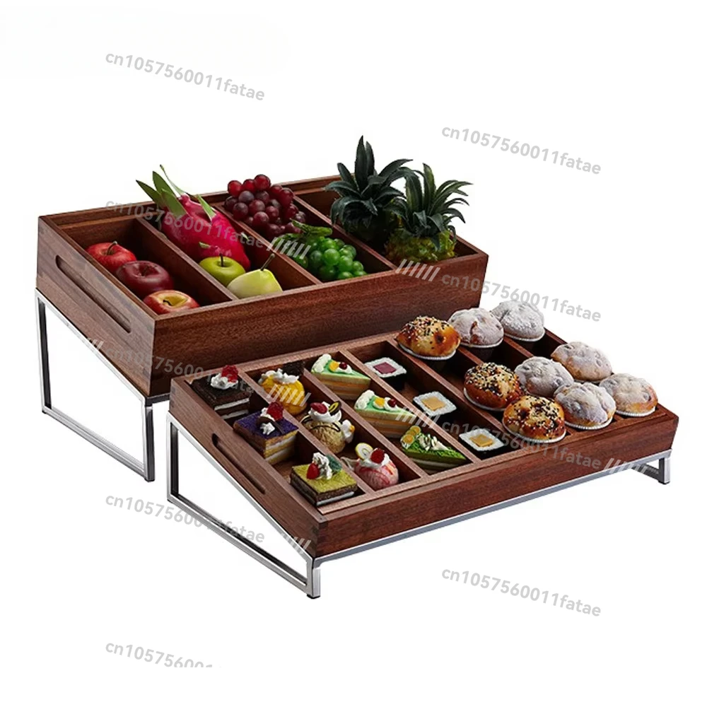 

Hotel Supplies Catering Buffet Cheap Prices Dessert Showcases Wooden Cake Racks and Wedding Displays