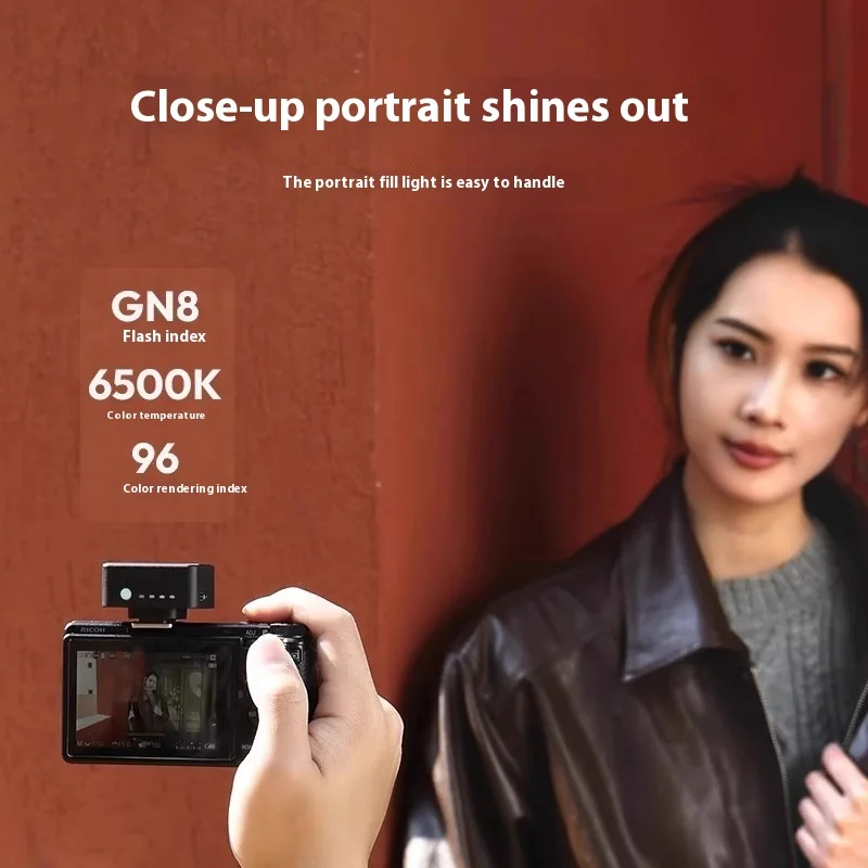 Ulanzi SL01 SL02 กล้องแฟลช 4th เกียร์ปรับ Gn8 อุณหภูมิสี 6500 K Mini แบบพกพาแฟลชที่กําหนดเองอุปกรณ์เสริมกล้อง